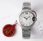 Super clone Cartier Ballon Bleu AF Factory Cal.1853 Auto w Quickswitch Watch Strap